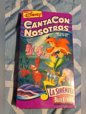 Walt Disney Home Video Canta Con Nosotros La Sirenita Under the Sea VHS